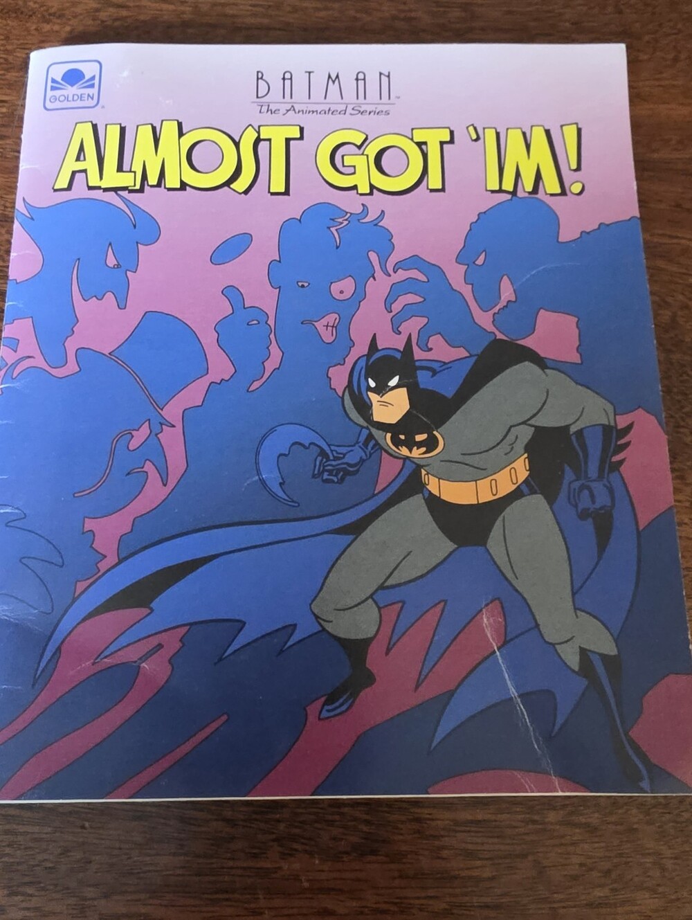 Batman the Animated Series: Almost Got 'Im 1993 Golden Book 1st App Harley Quinn